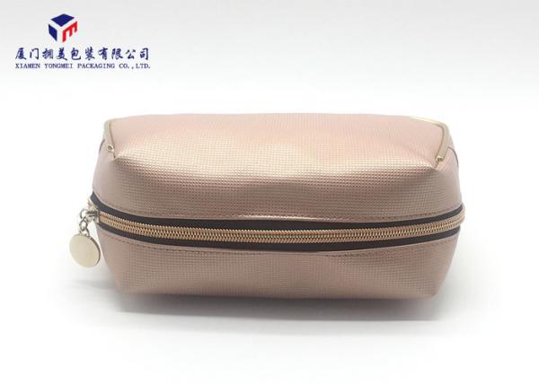 Leather Cosmetic Bag Tropizoid Shape Personalised Lady Makeup Bag Light Weight
