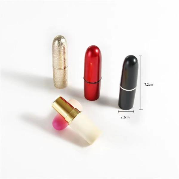 Bullet Shape 5g Aluminum Electroplating Lipstick Tube For Cosmetic