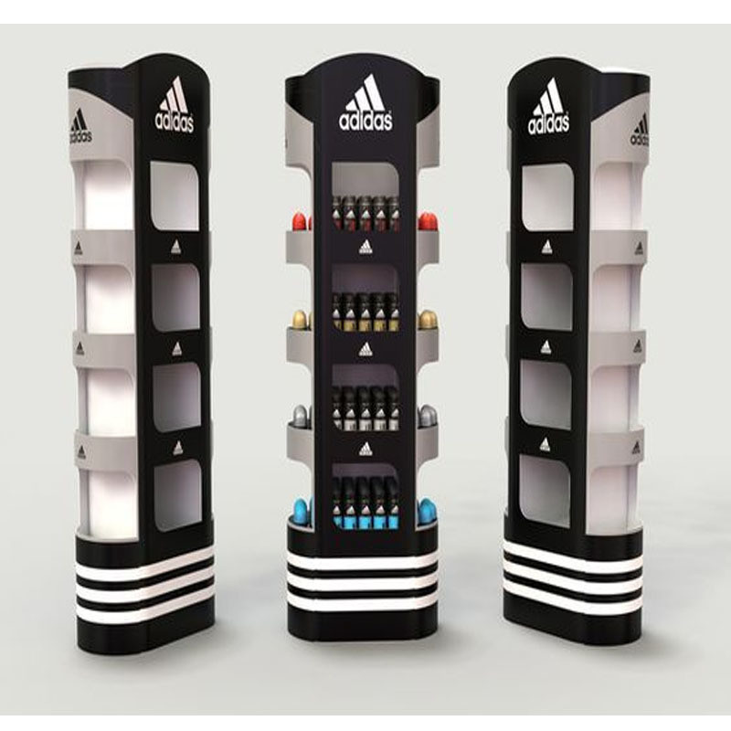 Retail Racks Custom Display Stand with Supermarket Gondola Design and Logo