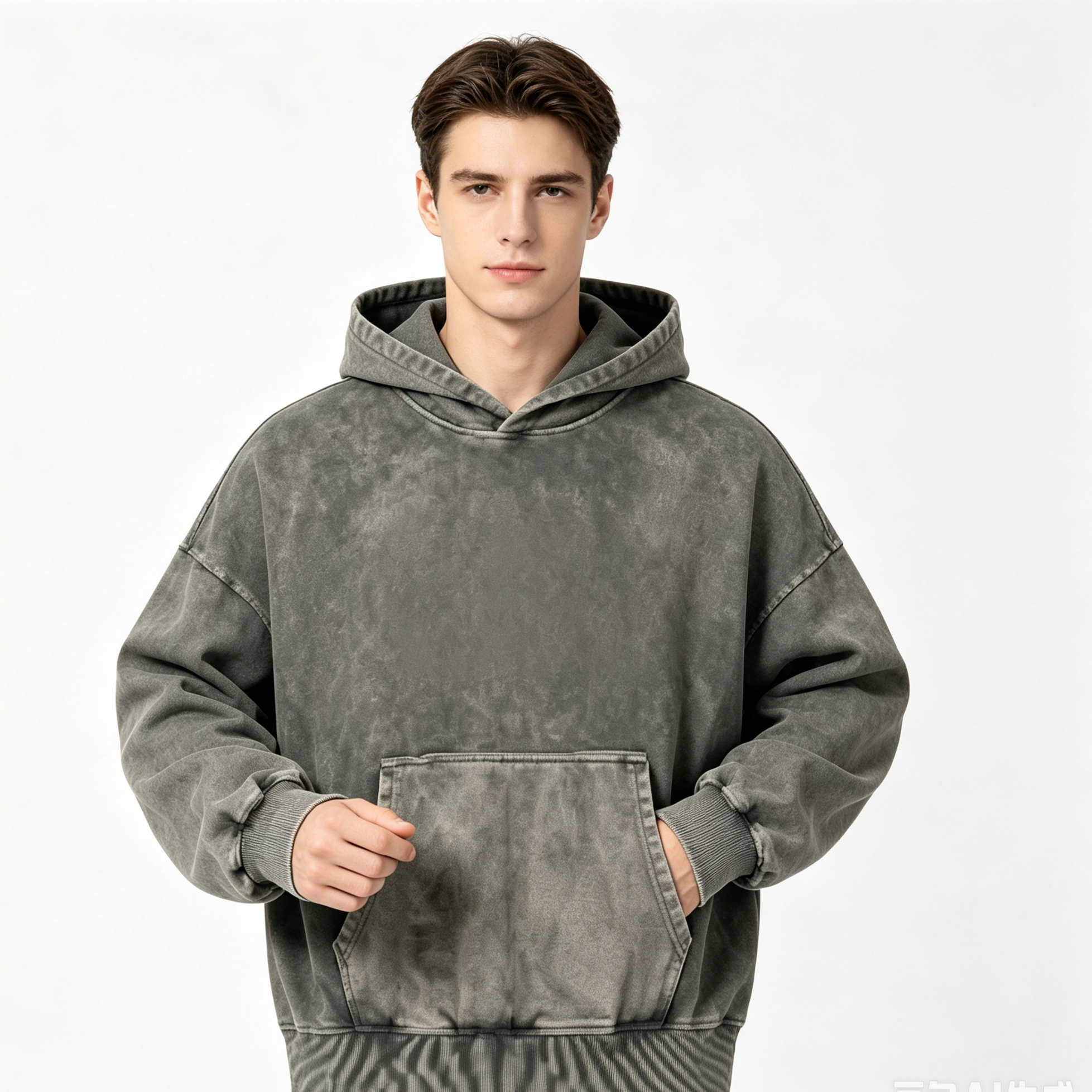 250GSM - 300GSM Oversized Streetwear Hoodie Oversized Men'S Crewneck Sweatshirt For Men
