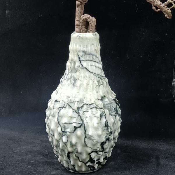 Luxury White Marble Flower Vase Handcrafted With Polished Surface