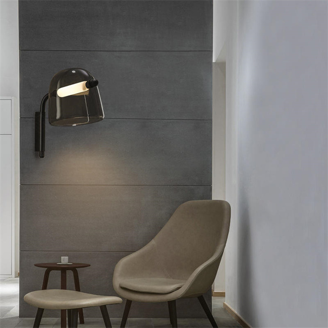 Света Sconce нордического творческого столба спальни лампы стеклянной стены простого современные