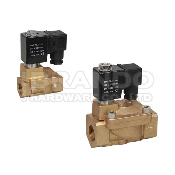 PU220A-06 Shako Type 2/2 Way NC Brass Solenoid Valve 3/4'' 24V DC