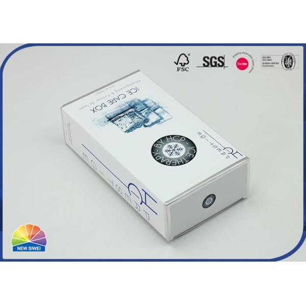 CMYKの印刷物C1Sのボール紙の折り畳み式ボール箱箱の銀ぱくの押すこと