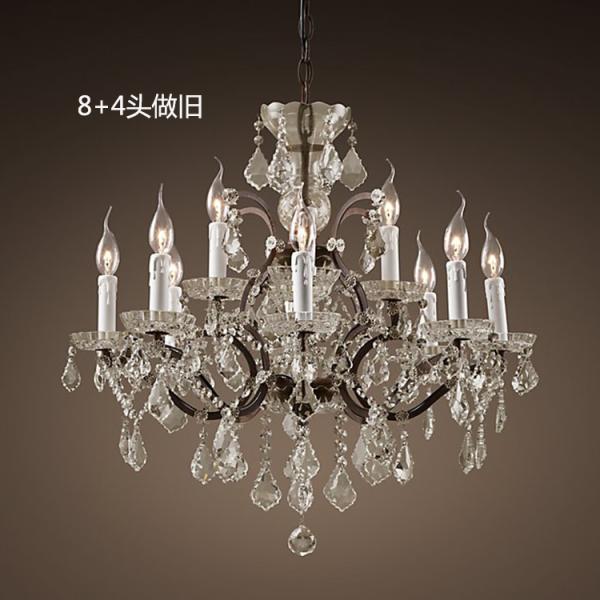 Vintage Black iron dining room Living room Chandelier (WH-WI-01)