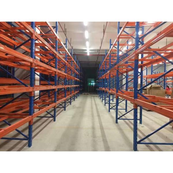Industrial Overhead Storage Warehouse Rack Stainless Steel 1-2.5mm Depth
