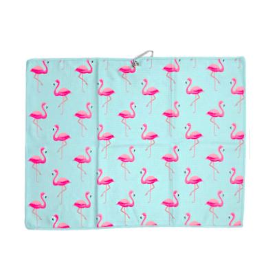 Personalized Designs High Quality Material Custom Printed Microfiber Waffle Weave Waffle Golf Towels