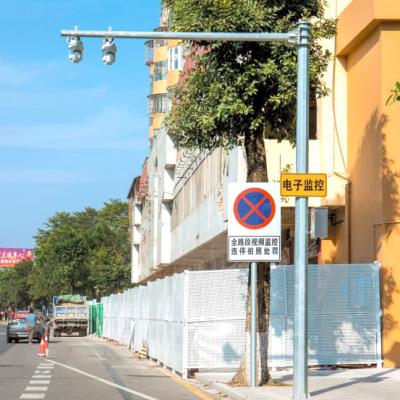 Community Surveillance CCTV Camera Poles 6mx4m Hight Mast Landscaping