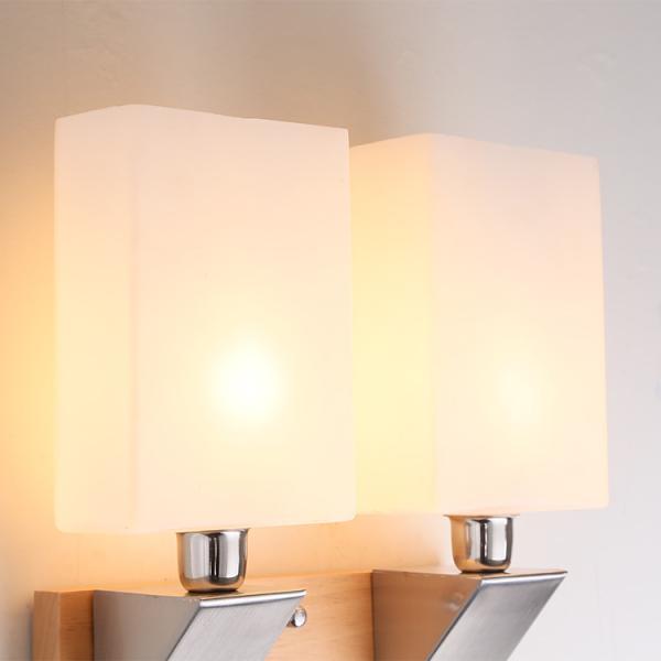 100-240v Country style wood lighting fixture natural wood wall lamp E14 40w socket