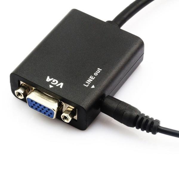 1080p Hdmi Male to VGA Female with Audio Cable Converter Adapter for HDTV PC