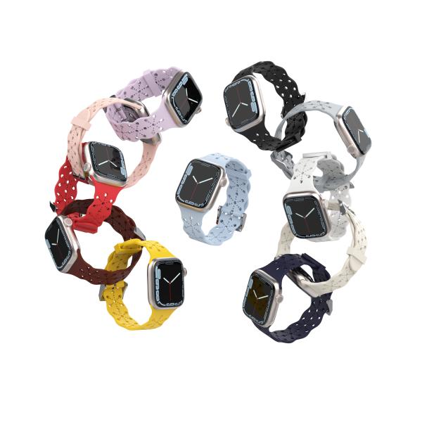 Universal Smart Watch Silicone Strap 38mm 40mm 41mm 42mm 44mm Lace