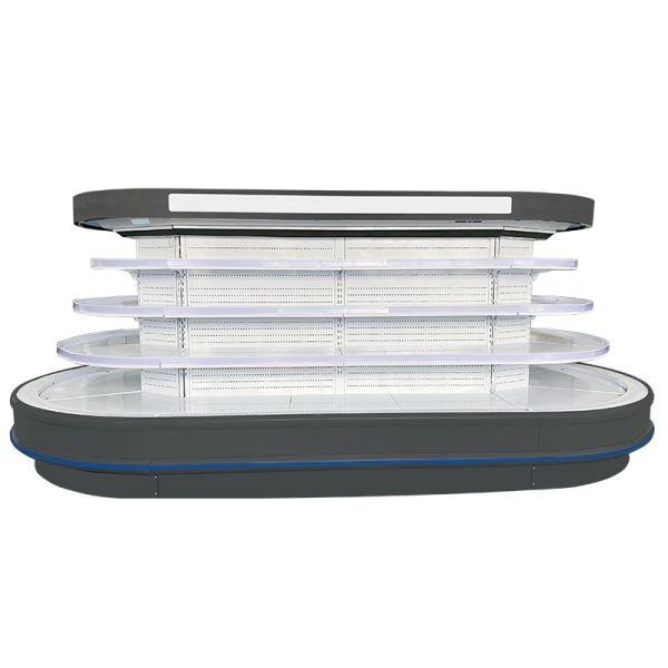 Supermarket Multideck Open Chiller with Auto Defrost LED Lighting and Energy Saving Refrigerator