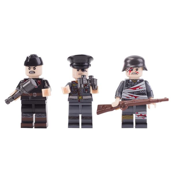 Children gifts military armor weapon German assault No.3 desert field tank building blocks toys