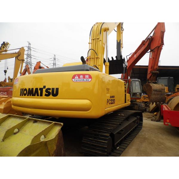 Machines de construction utilisées nouvelle par peinture utilisées par PC220-6 d'excavatrice de KOMATSU aucune fuite d'huile