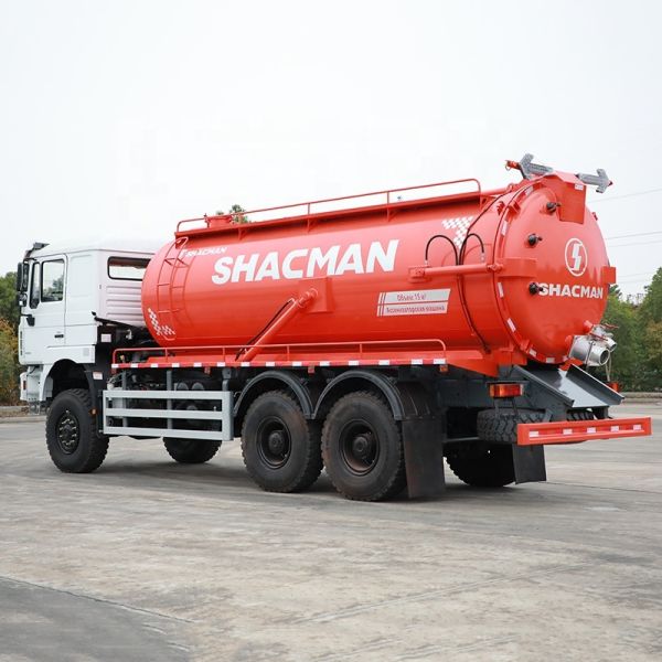 6X6 Diesel Sewage Suction Truck Euro 2 Wheel Weichai Engine Fast Gearbox Left Steering
