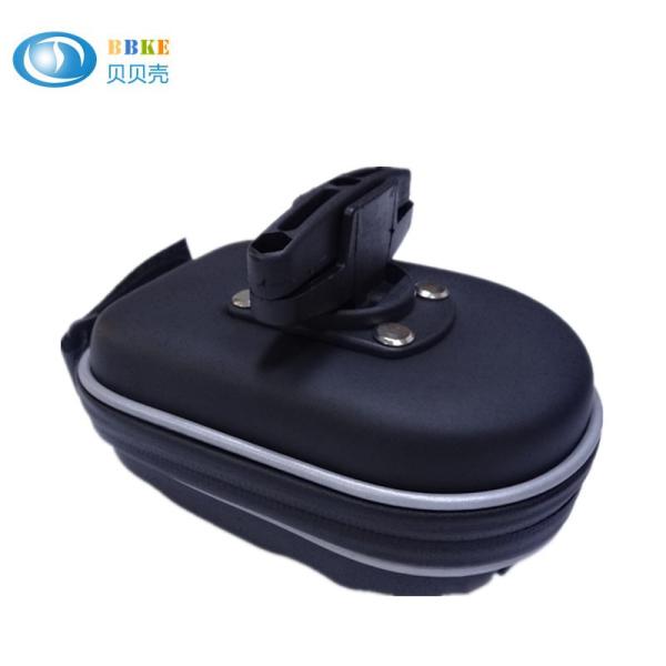 Black Color Mini PU Bike Saddle Bags , Under Bicycle Saddle Bags Waterproof