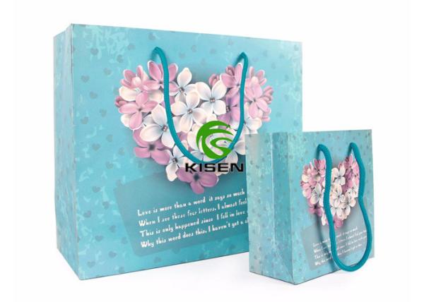 OEM Custom Reusable Shopping Bags , Luxury Coated Packaging Paper Shopping Bags