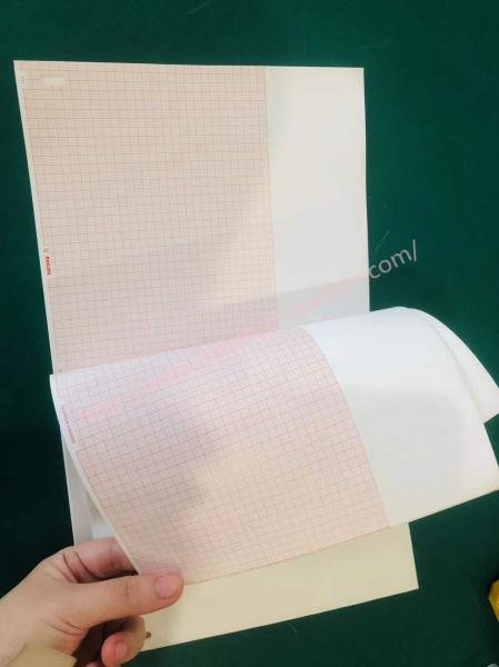 Caixa de papel térmica de gravação diagnóstica M2483A philip A4 8,5 de 8 almofadas * em 11 na grade vermelha para TC10 TC20 TC30 TC40 TC50