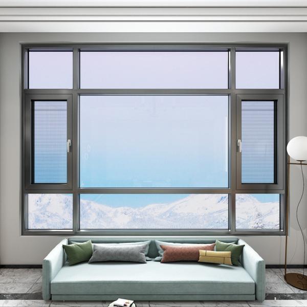 American Producing Swing Open Aluminum Traditional Casement Windows in Classic Design