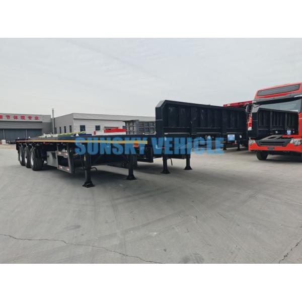 3 Axle Flatbed Semi Trailers 40 Feet Flatbed Trailers For Sale Flat Bed Semi Trailer