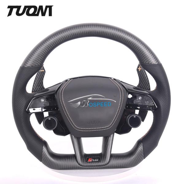 Leather Led Sport Audi Rs6 Carbon Steering Wheel Alcantara ODM