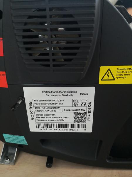 JP 4KW/12v Diesel Heater For Motor Homes And Caravans Diesel Water Combi Heater Similar To Truma