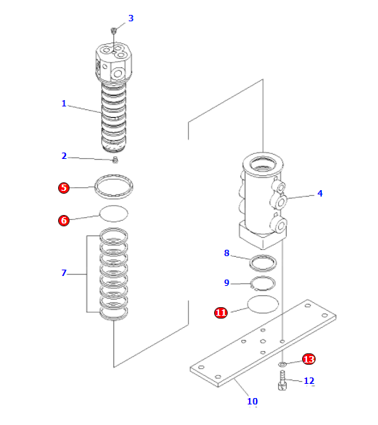 703-06-22210 7030622210 Center Joint Seal Kit For KOMATSU PC50MR-2
