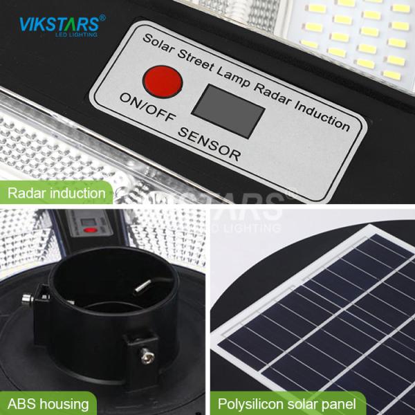 All In One Bright Round Garden Solar Lights IP65 Waterproof With Motion Sensor