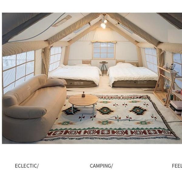 Air Tent, Inflatable Glamping Tent with Pump, Inflatable House Tent, Easy Setup Waterproof Outdoor Oxford Tents