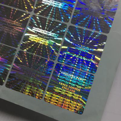 Embalagem em cartão PVC Adesivo Etiqueta Adesivo Impermeável Adesivo Holográfico Personalizado
