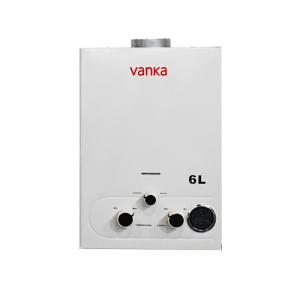 6L Instant Tankless Flue Gas Water Heater Wall Mounted Battery Operated Ignition