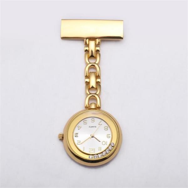 Silver Nurse Fob Watch Clip High-Quality Japanese Movement Diamond Reloj Enfermera Hospital gift Doctor Clock