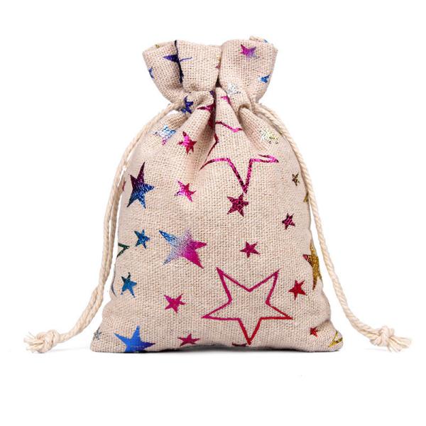 Sacos de lenço impresso para presente de Natal e doces 13cm*18cm como imagem