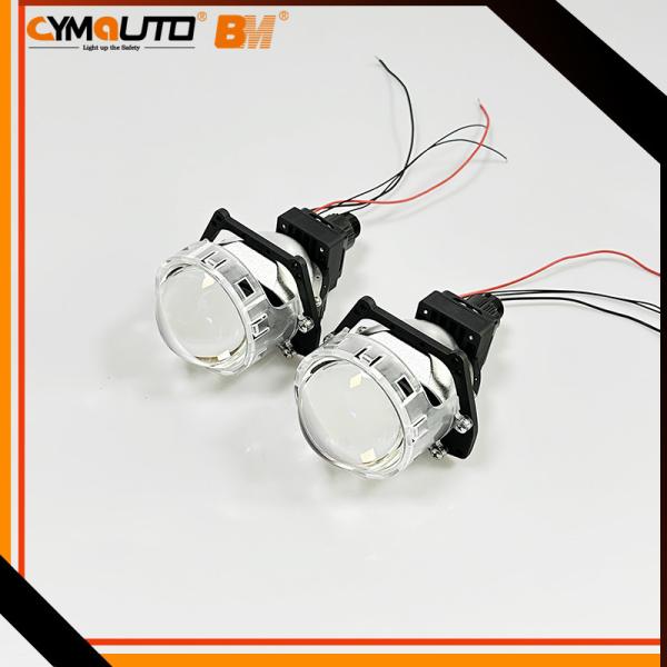 CYMAUTO T16 Tri Cup Bi-Led Projector LenteFan de Rolamento Duplo 55W/65W 4000Lux/5800Lux