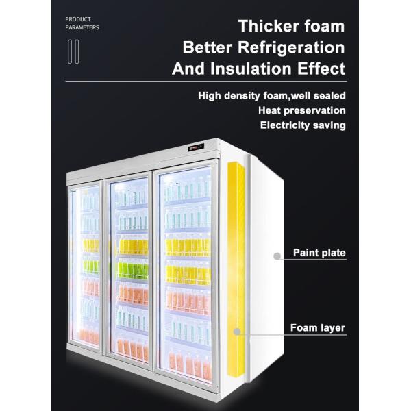 коммерчески стекло Vitrine охладителя напитка 1800W выпивает чистосердечную витрину для магазина розничной торговли