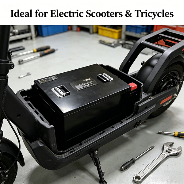 72V 150Ah Lithium Ion Battery with 1500 Cycles and LiFePO4 Cathode for Electric Scooters and Tricycles