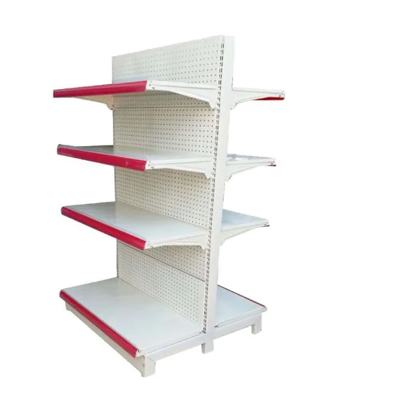 Fabrica de góndola de metal a medida tienda de comida gourmet estante de exhibición de metal