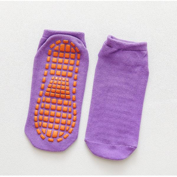Safety Kids Trampoline Socks Anti-Skid Non Slip Grips Socks With Rubber Design