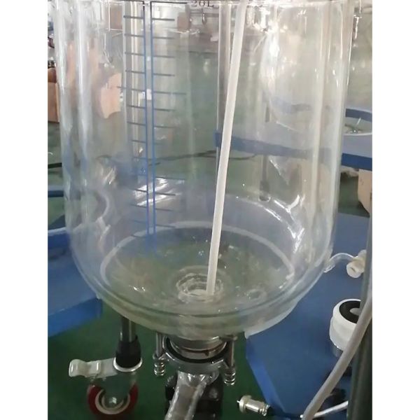 10L-50L Explosion-Proof Glass Reactor with High Borosilicate Glass 3.3 and Thermal Oil Heating