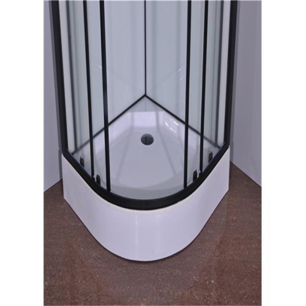900*900*2150mm Black Aluminium Alloy Frame Toughened Glass Shower Cabin