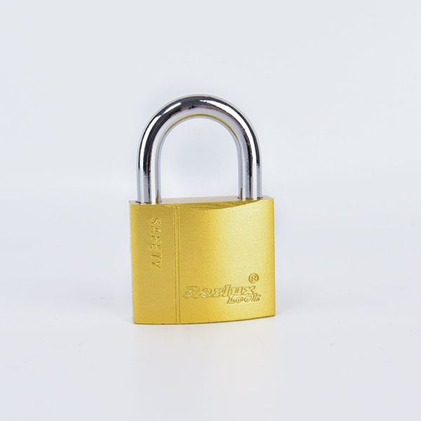 20mm Durable High Quality Brass Cylinder Spray-paint Arc Type Iron Padlock with 3 Keys ISO9001 Certified