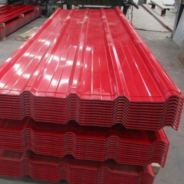 Tecido de zinco corrugado Folha GI pré-pintada Placas de ferro galvanizadas de metal AiSi Standard