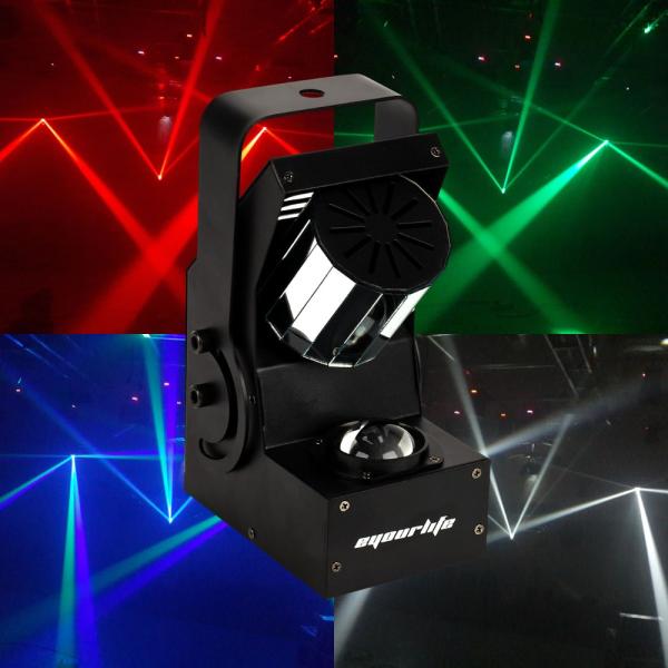 DMX512 RGBW Mini LED Roller scan effect Disco Light Laser Beam Stage Light