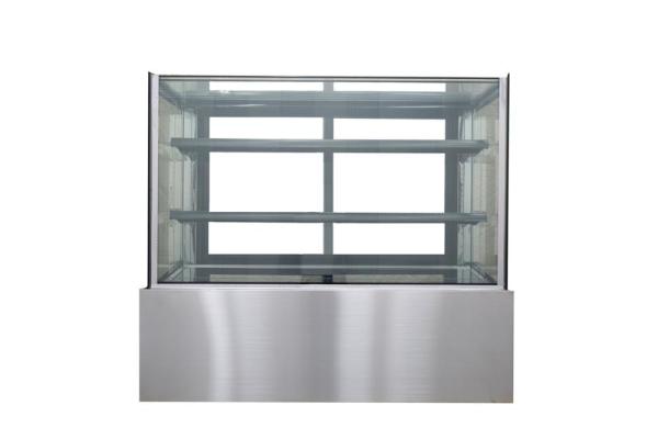 Commercial refrigerareted glass showcase for bakery shop with CE/ETL