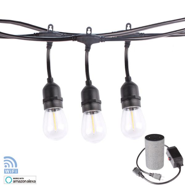 S14 48ft 15 Bulbs Wifi Christmas Garden Decoration Lights