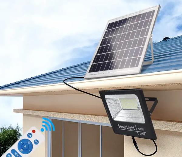 Home Led Street Garden Solar Flood Light 1000W Outdoor Solar Power Flood Light 2500 Lumens