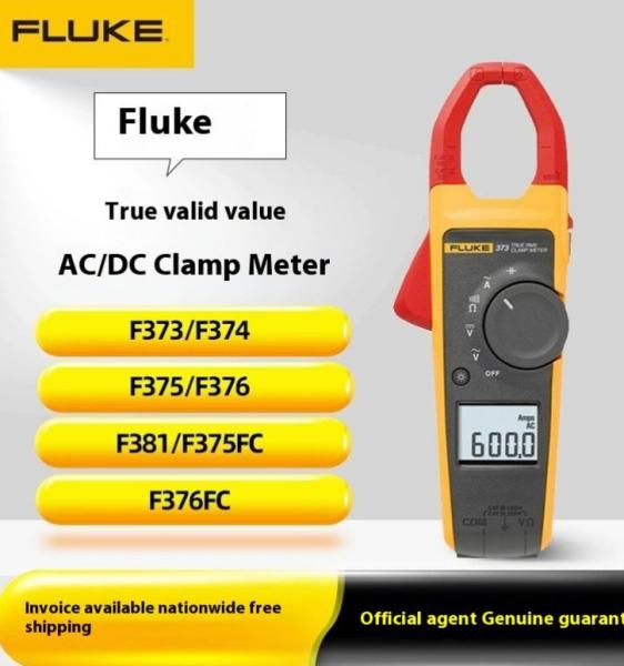 F378FC Medidor de abrazaderas de detección 374 True RMS Medidor de abrazaderas AC/DC Fluk-e F375