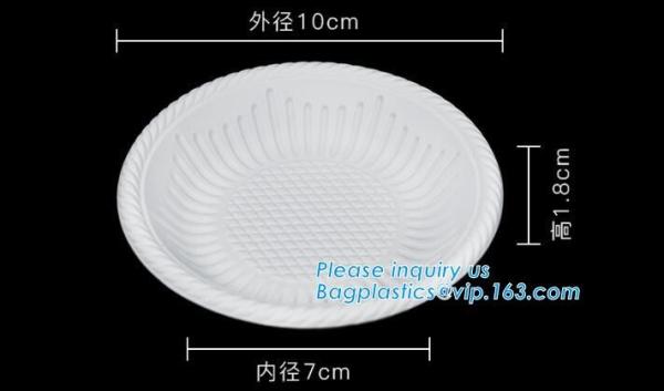 100% biodegradable and compostable sugarcane disposable paper plate 10x8oval plate,7 inch round disposable tableware s