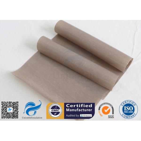 0.12mm Brown ptfe coated fiberglass cloth For Non Stick BBQ Grill Mat