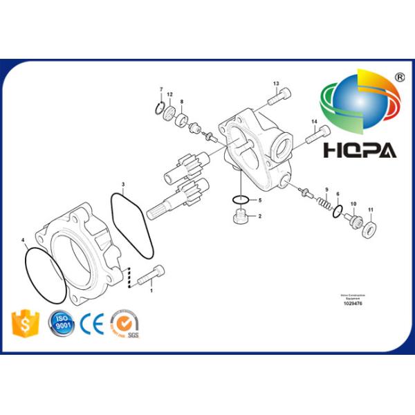 VOE14539963 14539963 Hydraulic Gear Pump Seal Kit For Excavator Volvo EC290B